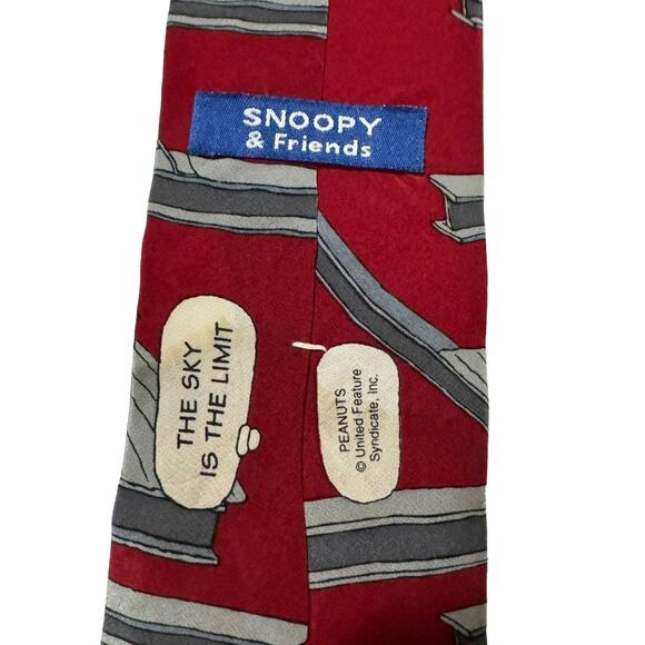 Peanuts Snoopy And Friends The Sky’s The Limit Construction Architect Necktie - Picture 4 of 7